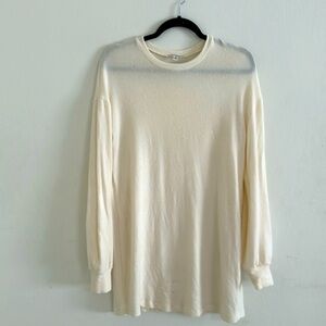 Reformation cream sweater dress